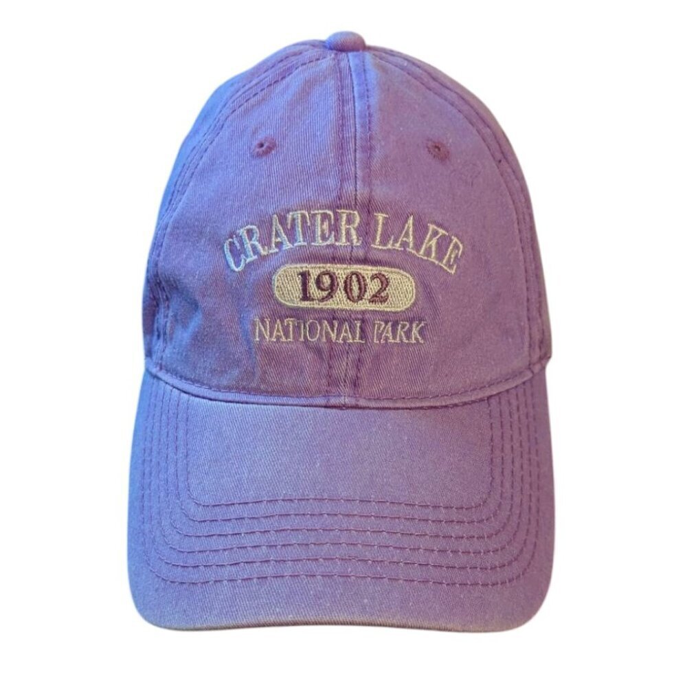 Crater Lake National Park Hat‎ Baseball Dad Hat Canvas Purple Adjustable Oregon